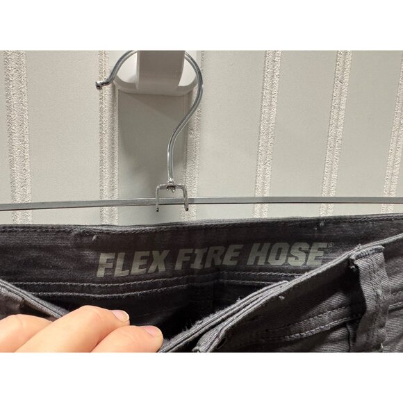 Men's Duluth Trading Gray Flex Fire Hose Foreman Pants Relaxed Fit 38 x 32 - Picture 3 of 8